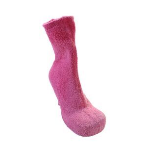 Bottega Veneta Womens Terry The Bold Platform Heeled Boots Pink Size 8